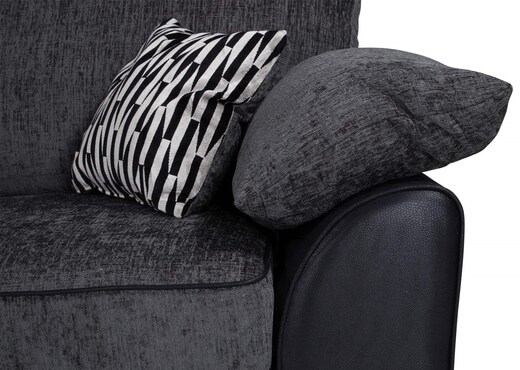 Dark Grey Fabric 1.5L/2.5R Highback Corner Sofa - Kenya photo 2