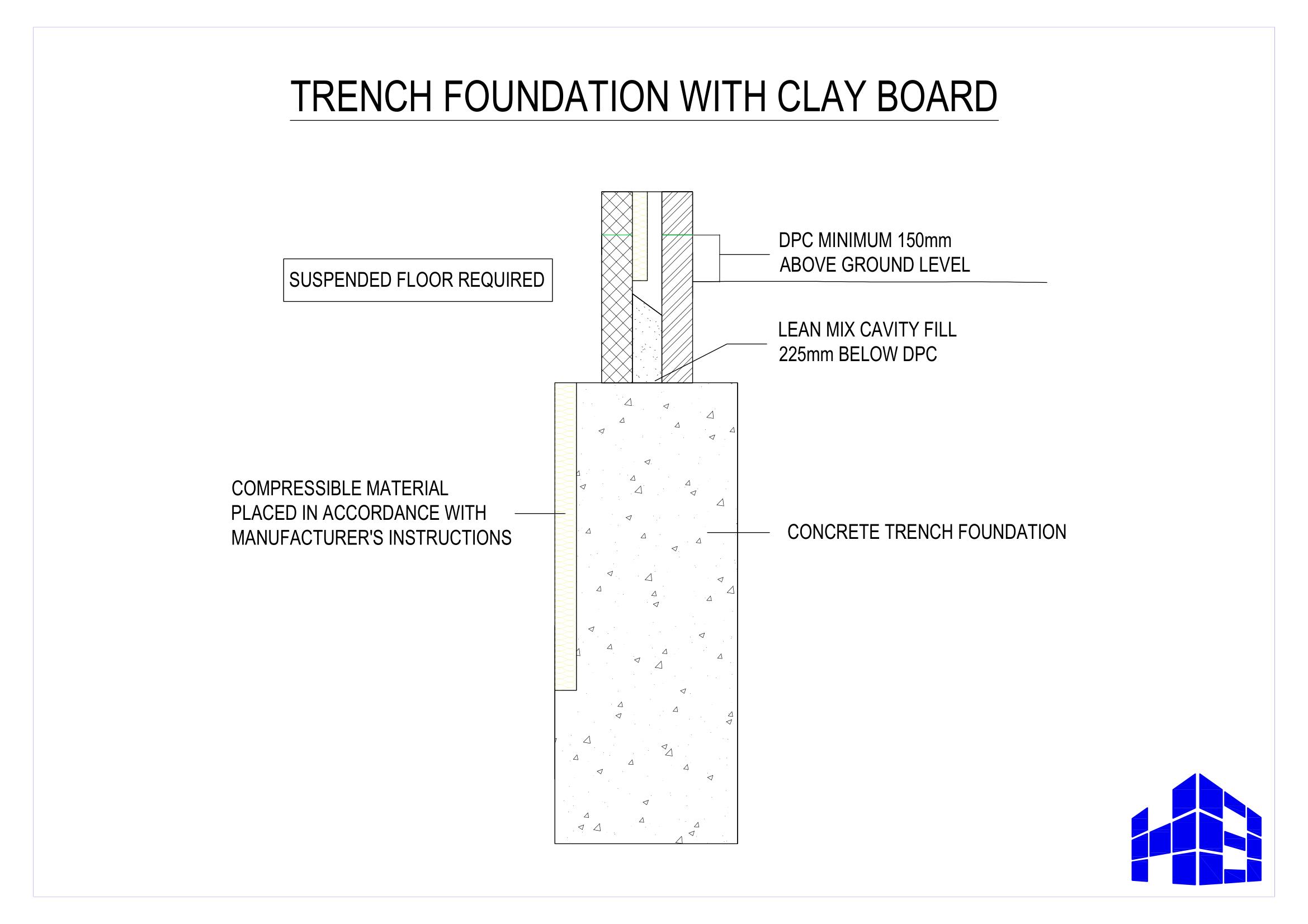 Building Guidelines Dwellings Foundations Details Trench