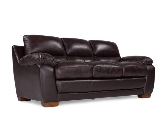 3 seater dark brown leather sofa