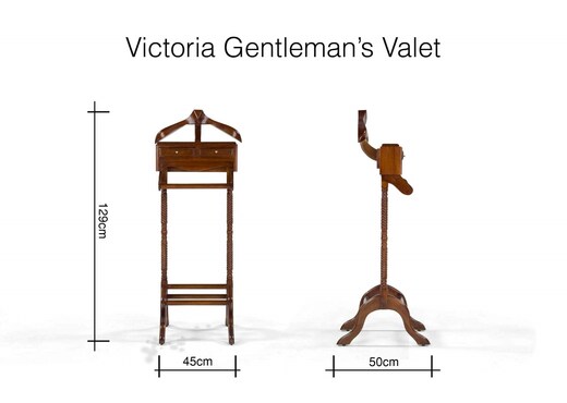 Two Drawer Mahogany Gentleman's Valet - Victoria photo 4