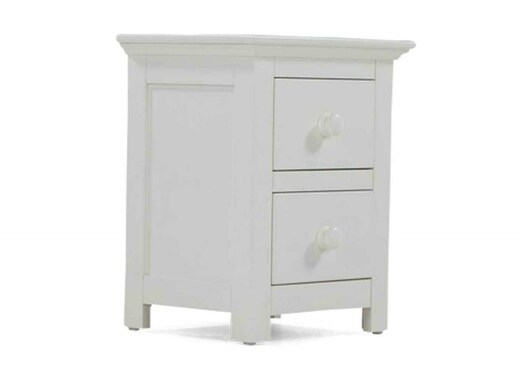 White deals bedside locker