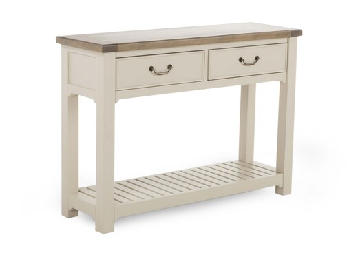Interiors | Reclaimed Wood Cream Console Table - Hampshire