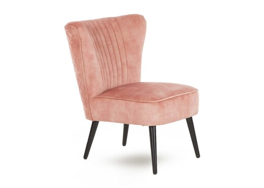 Pink Velvet Lounge Chair - Sakura photo 1
