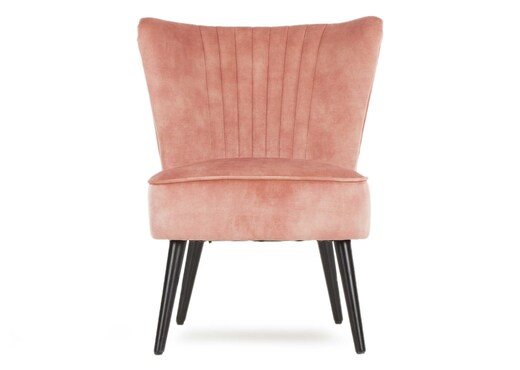 Pink Velvet Lounge Chair - Sakura photo 4