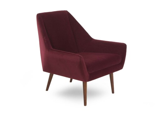 wine velvet chair