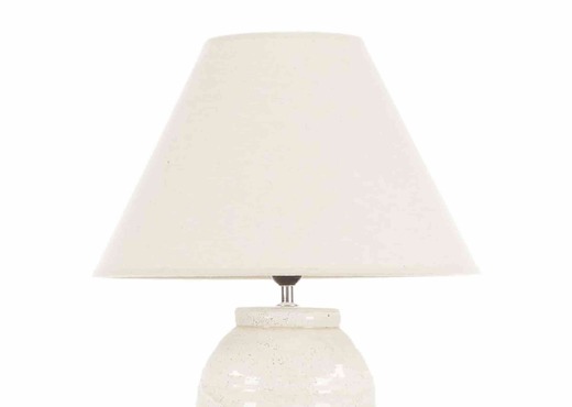 Tall Cream Table Lamp with Shade - Tolka photo 4