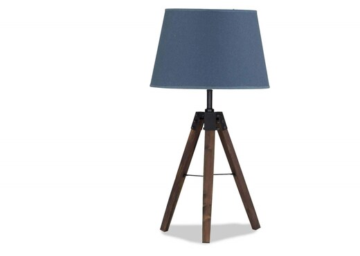 blue tripod table lamp