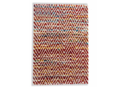Interiors | Small Multi Colour Chevron Rug - Metro