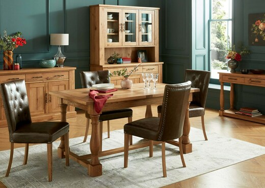 Interiors | Rustic Oak Extendable Dining Table - Westbury