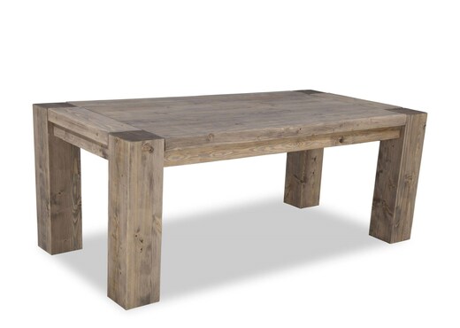 Grey Wooden Dining Table - Hardy photo 1