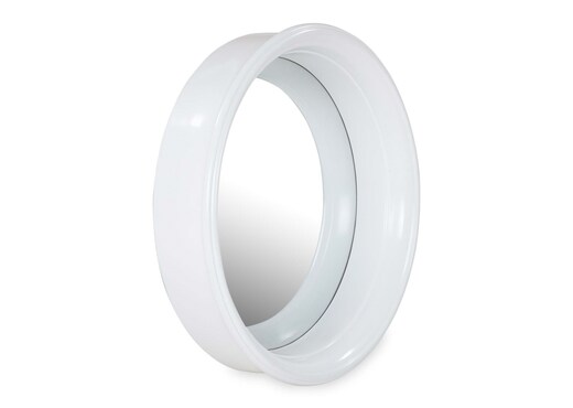 Round White Framed Wall Mirror - Avon photo 3