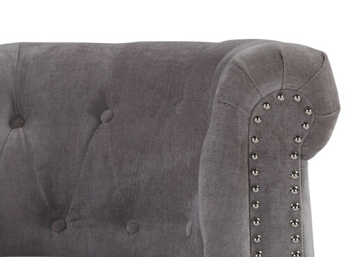 Grey Fabric Armchair - Ebony photo 3