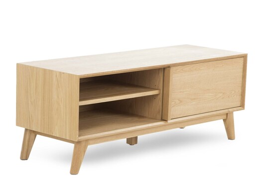 Interiors | Sliding Door Oak TV Unit - Rho