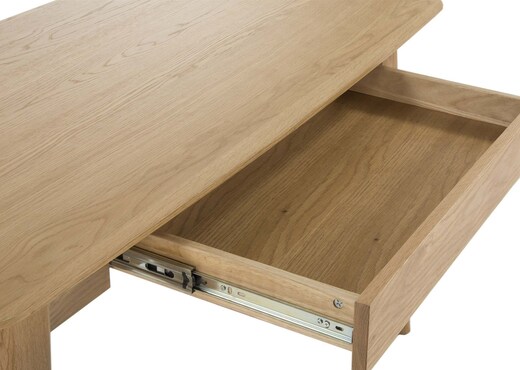 1 Drawer Oak Desk  - Rho photo 3