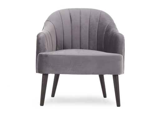 Dark Grey Velvet Chair - Hazel photo 3
