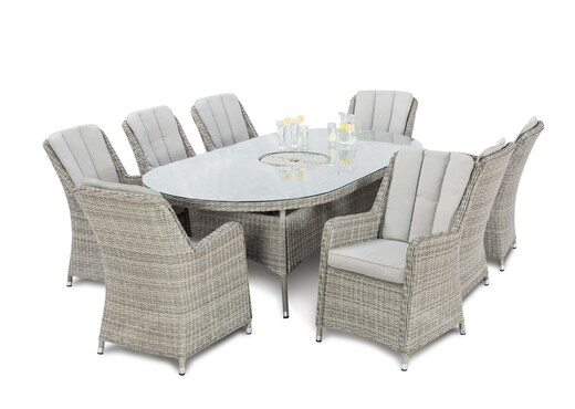 Oval Table Garden Dining Set - Oxford