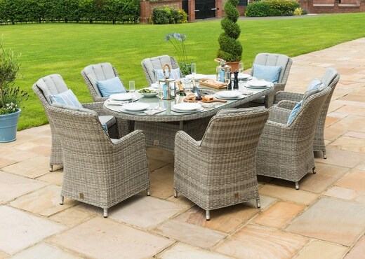 Oval Table Garden Dining Set - Oxford photo 3