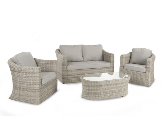 2 Seater Sofa & Armchair Garden Set - Oxford photo 1