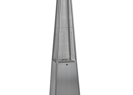 Alpha Outdoor Living Pyramid Gas Patio Heater with Regulator, Hose and Cover Stainless Steel 13kW photo 1
