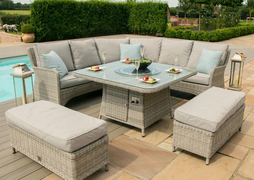  Royal Corner Garden Set with Firepit Table (Cover Only) - Oxford & Marbella photo 3