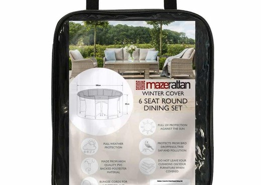 Round Table Garden Dining Set (Cover Only ) - Oxford