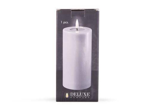 Medium Grey Slim LED Candle - Real Flame Deluxe photo 2