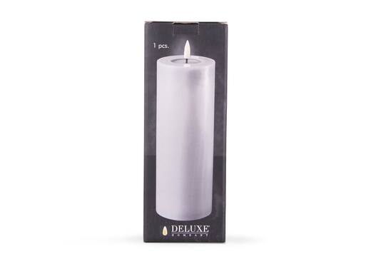 Large Grey Slim LED Candle - Real Flame Deluxe photo 3