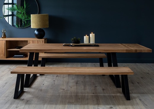 200cm Oak Dining Table (Extension Leaves Sold Separate) - Renvyle photo 2