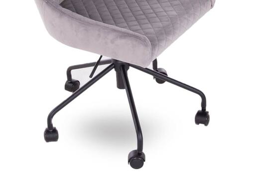 Grey Velvet Office Chair - Ottowa photo 3