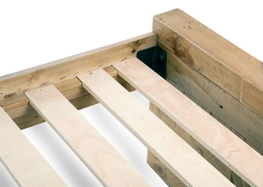 Interiors | King Size (5ft) Reclaimed Pine Bed Frame - San Francisco