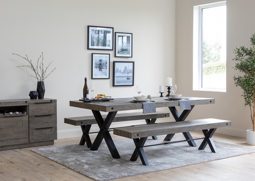 180cm Grey Reclaimed Pine Dining Table - Toronto photo 4