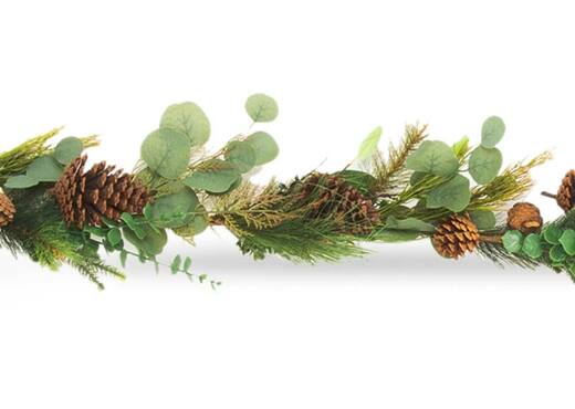 Lush Leaf & Pine Cone - Christmas Garland photo 3
