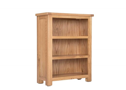 Small Three Shelf Oak Bookcase - Canterbury photo 1