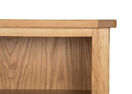 Small Three Shelf Oak Bookcase - Canterbury photo 2