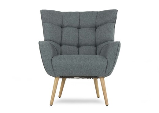 Blue Fabric Lounge Chair - Toronto photo 3