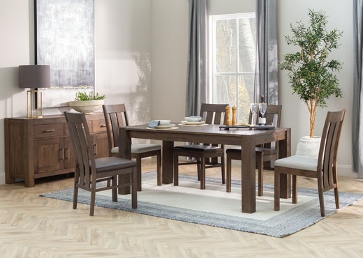 Turin dark deals oak dining table