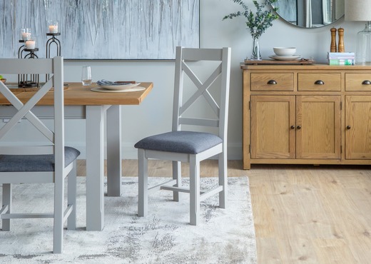 Grey Fabric Dining Chair - Hudson photo 4