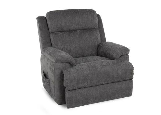 Interiors | Grey Fabric Power Lift Up Recliner - Embrace