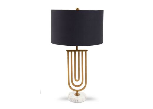 Interiors | Gold and Black Table Lamp - Enigma