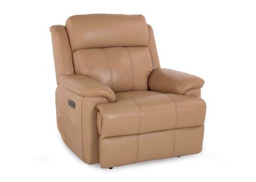 beige power recliner