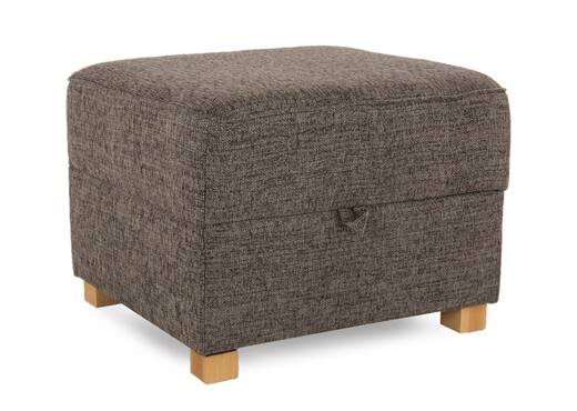 Charcoal grey online storage footstool