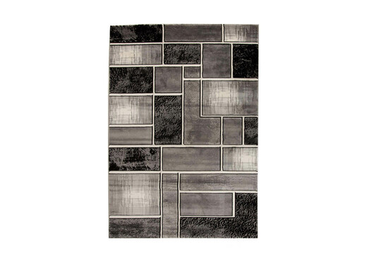 Amazing Ebony Block Rug