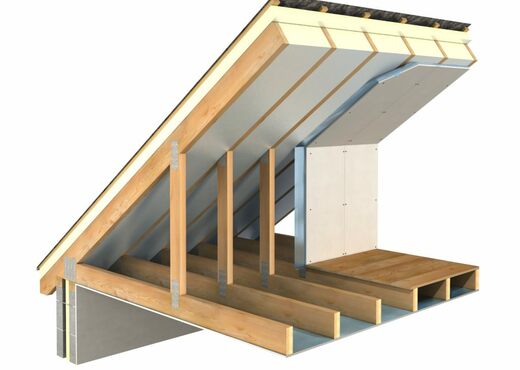 vaulted roof construction