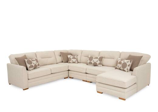 Breen leather corner shop couch with daybed
