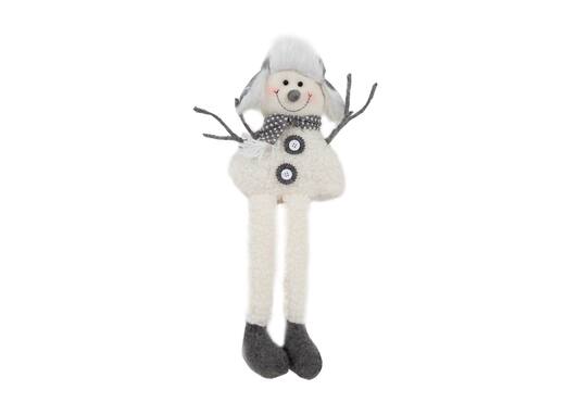 Sitting Fabric Snowman - Christmas Decoration