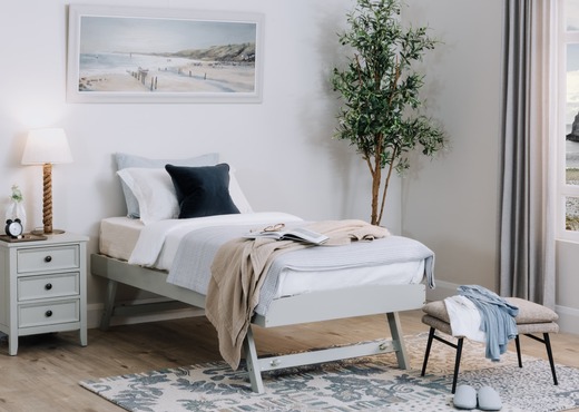 Interiors | Grey Guest Bed - Hudson