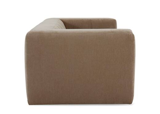 Interiors | 3 Seater Taupe Velvet Sofa - Hamilton